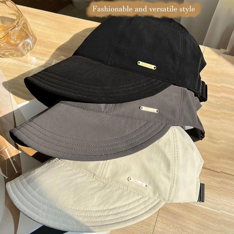 huablo ]UPF 50+Womens Sun Hat UV Protection Hiking Fishing Hats Wide Brim Hat Adjustable Ponytail Packable Sun Cap - Image 3